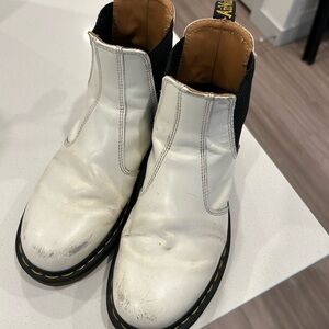 Dr. Martens White and Black Men's Boots